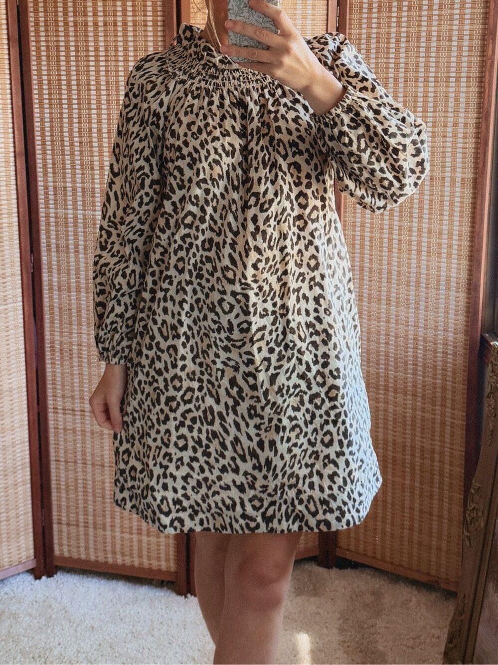 J. Crew Leopard Print Tunic Dress Size XS